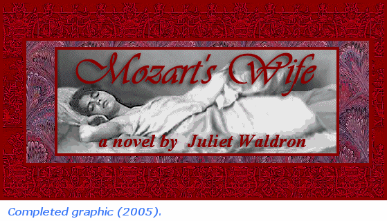 final logo created for Mozart's Wife from an original photo by Christopher Waldron
