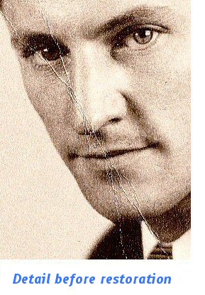 original photo in need of restoration