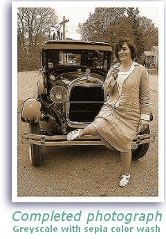 final step in adapting car photo