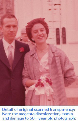 detail of original scanned transparency